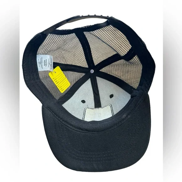 Red & Black Flannel W/Black Mesh Back Trucker Hat - Picture 5 of 6